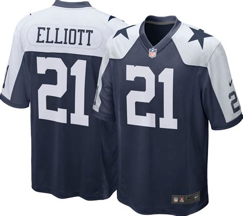 dallas cowboys ezekiel elliott nike game replica throwback jersey|ezekiel elliott merchandise.